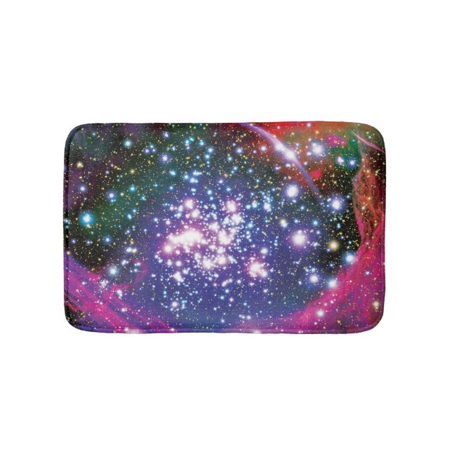 Arches Star Cluster Colourful Artist Impression Bath Mat (Front)