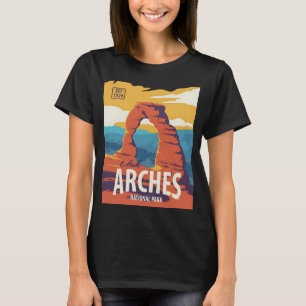Arches Utah Desert National Park Retro Vintage Des T-Shirt