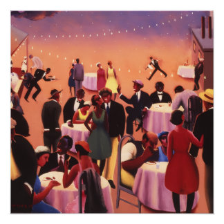 Archibald Motley Art Deco Glossy Poster