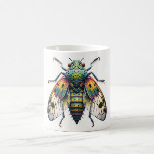 Archidice Insect Top View 050624IREF104 - Watercol Coffee Mug