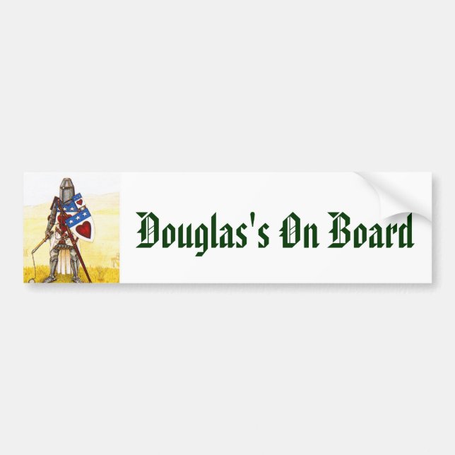 Archie3, Douglas's On Board Bumper Sticker (Front)