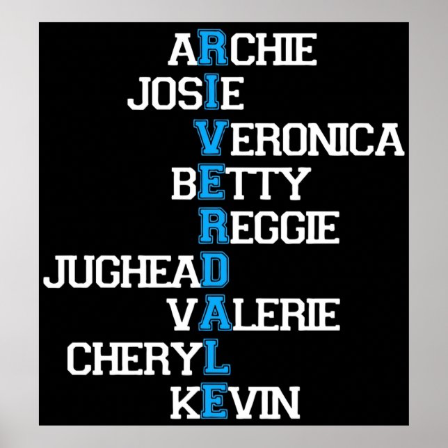 Archie josie betty jughead veronica cheryl r poster (Front)