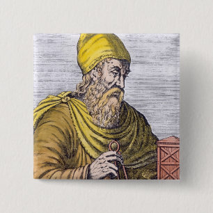 Archimedes 15 Cm Square Badge