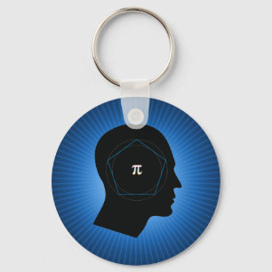 Archimedes' Approximation of Pi Key Ring