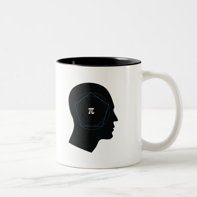 Archimedes' Approximation of Pi - mug (Right)