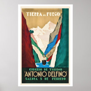 Archipelago of Tierra del Fuego Land of Fire Poster