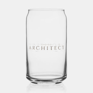 ARCHITECT 16 oz Drink Glass / Sepia