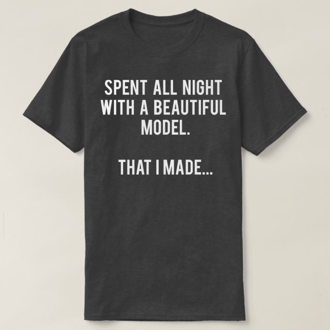 Architect and his beautiful model T-Shirt (Design Front)