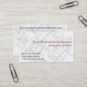 Architect Architecture Home Builder Business Card