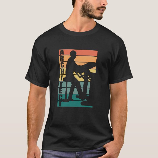 Architect architecture interior designer city plan T-Shirt (Front)