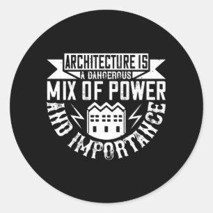 Architect - Architecture Is A Mix Classic Round Sticker