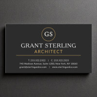 Architect Black Gold Luxury Modern Elegant