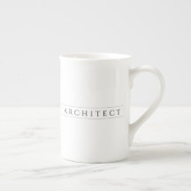 ARCHITECT Bone China Mug / Black