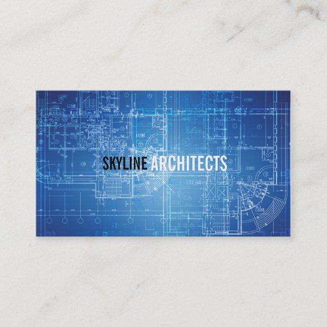 Architect, Builder, General Contractor Business Card (Front)