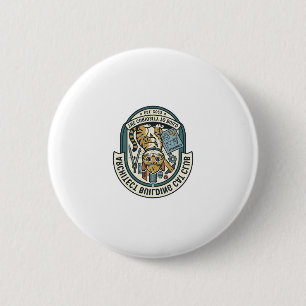 Architect Building Cat Cat Graphic Tee Art - Archi 6 Cm Round Badge
