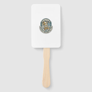 Architect Building Cat Cat Graphic Tee Art - Archi Hand Fan