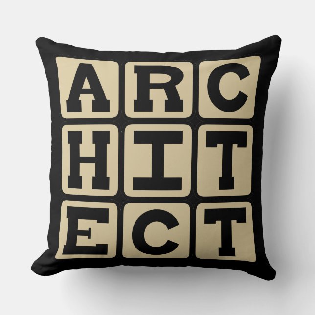 Architect, Building Designer Cushion (Front)
