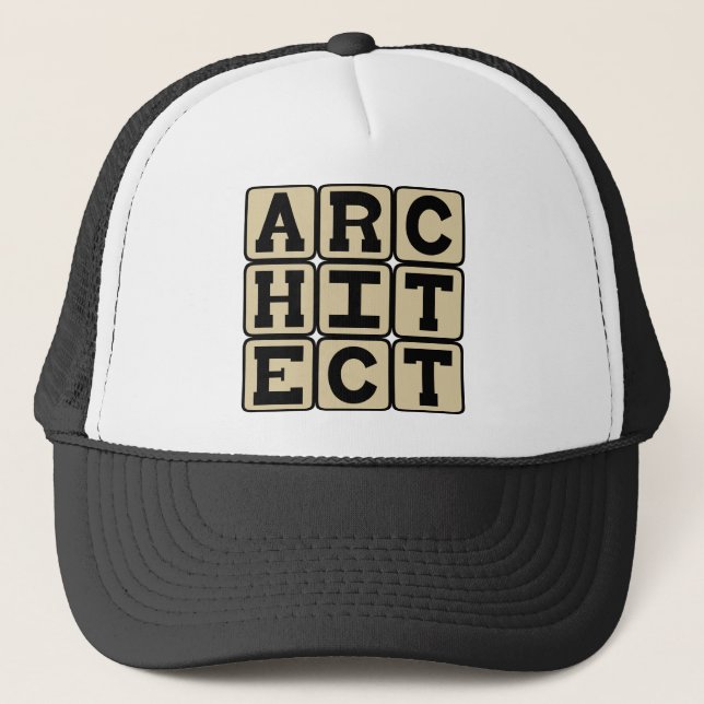 Architect, Building Designer Trucker Hat (Front)