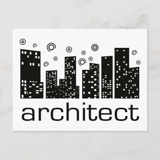 Architect Buildings Cool design! Postcard (Front)