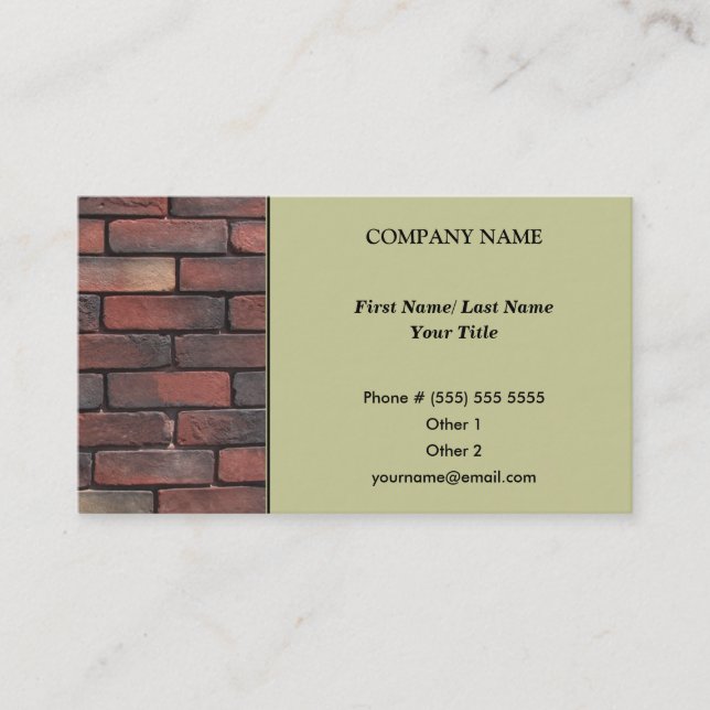 Architect Business Card (Front)