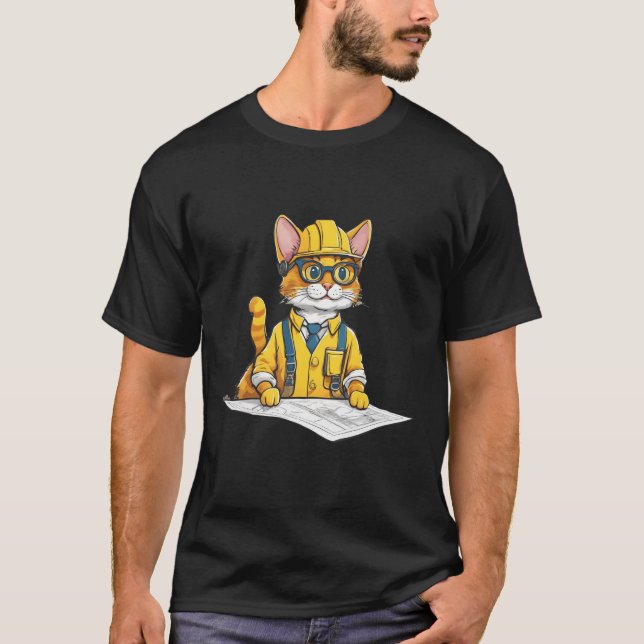Architect Cat T-Shirt (Front)