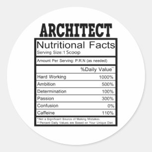 Architect Classic Round Sticker