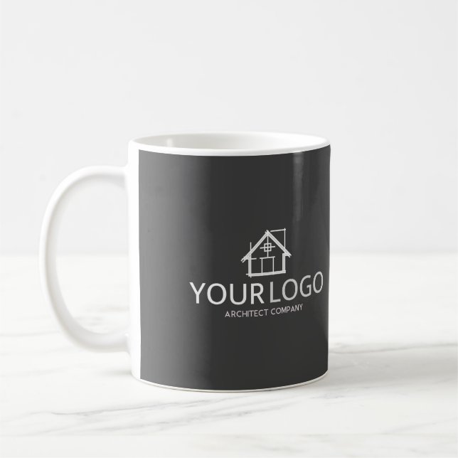 Architect Company Startup Business Logo Coffee Mug (Left)