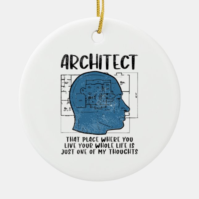 Architect Definition  Ceramic Ornament (Front)
