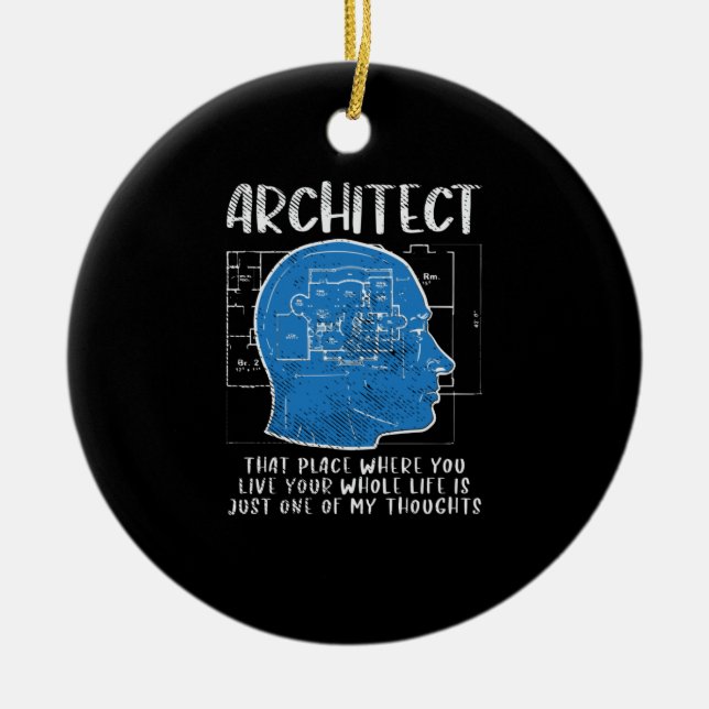 Architect Definition Ceramic Ornament (Front)