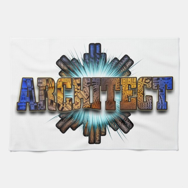 Architect DTW Architects Merch Tea Towel (Horizontal)