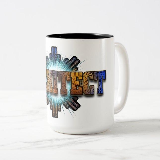Architect DTW Architects Merch Two-Tone Coffee Mug (Front Right)