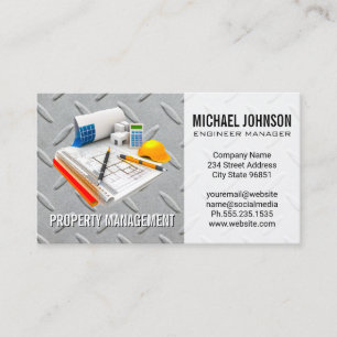 Architect Engineer   Construction   Steel Business Card