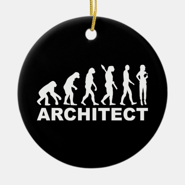Architect evolution ceramic ornament (Front)