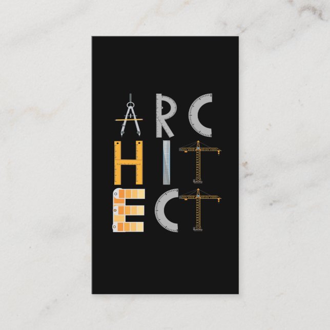Architect Gifts Architecture Students Business Card (Front)