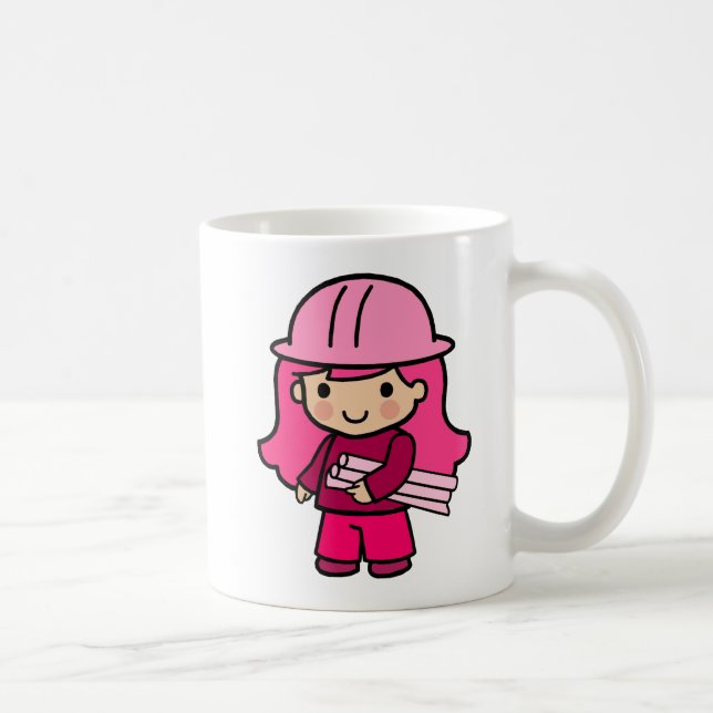 Architect Girl Coffee Mug (Right)
