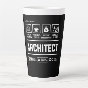 Architect Handling Inmation Architecture Mens Gift Latte Mug