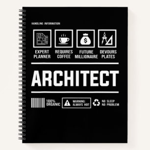 Architect Handling Inmation Architecture Mens Gift Notebook