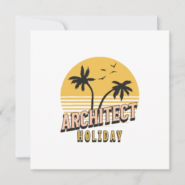 Architect Holiday  Invitation (Front)