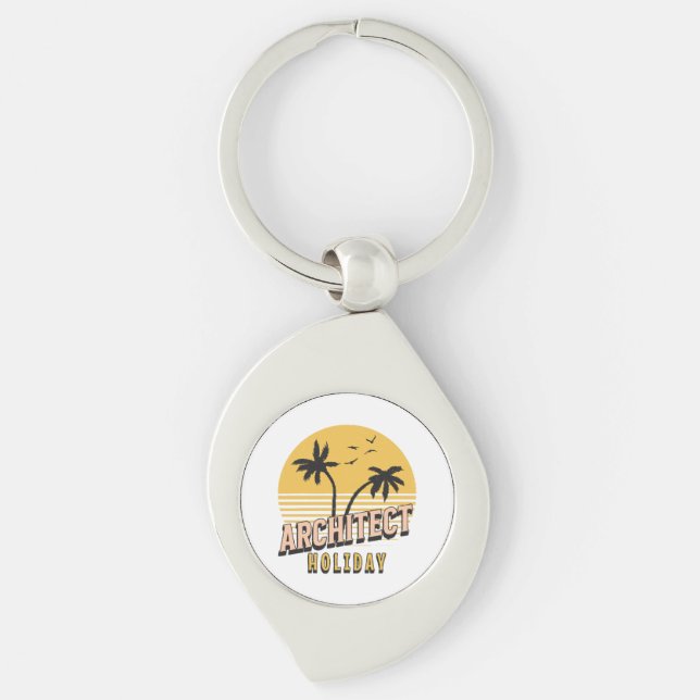 Architect Holiday  Key Ring (Front)