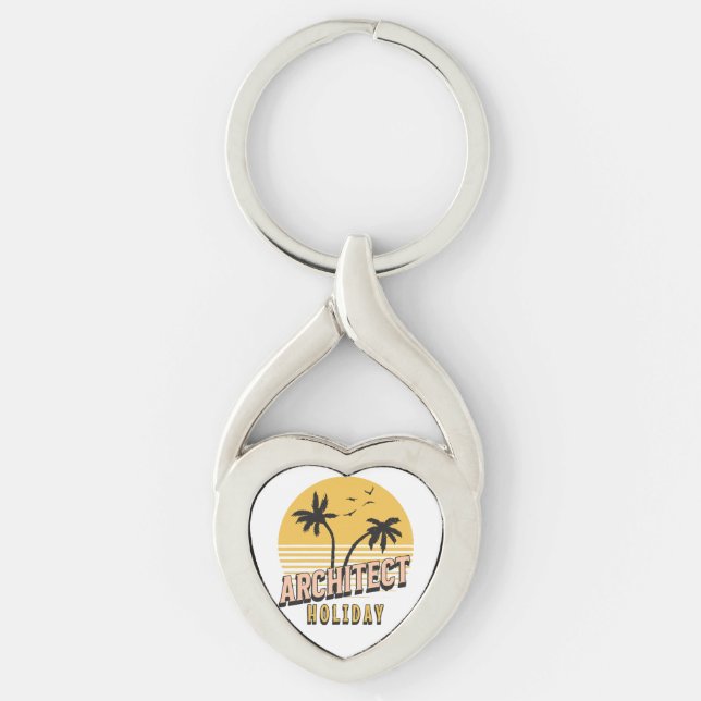 Architect Holiday  Key Ring (Front)