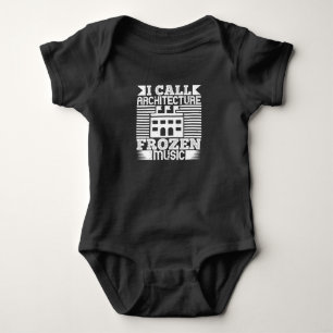 Architect - I Call Architecture Frozen Music Baby Bodysuit