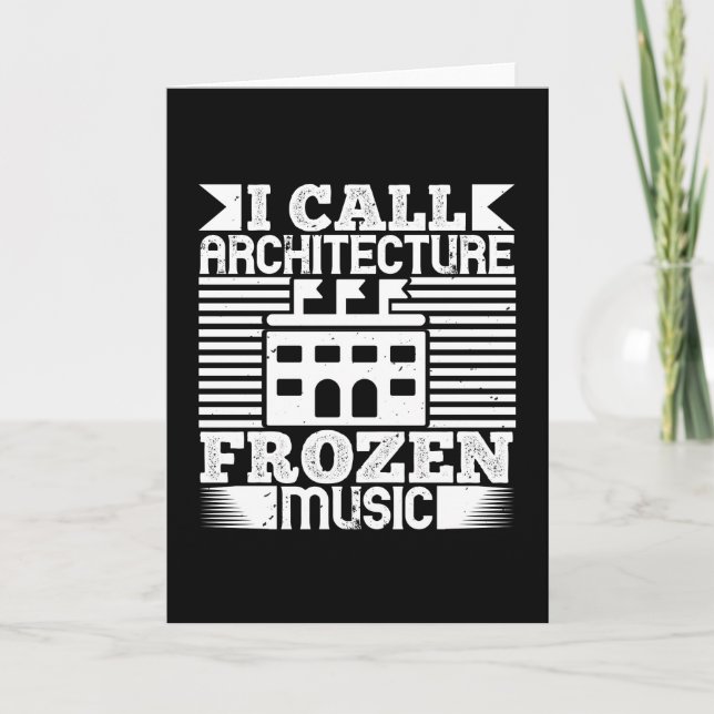 Architect - I Call Architecture Frozen Music Card (Front)