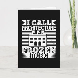 Architect - I Call Architecture Frozen Music Card