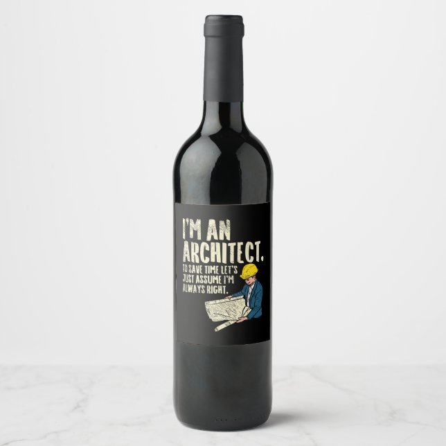 Architect - I'm An Architect Wine Label (Front)