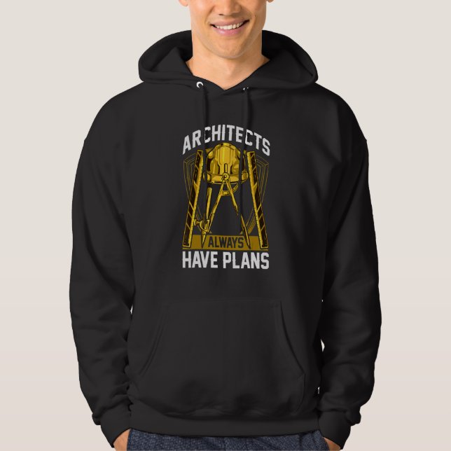 Architect Inspired Architecture Related Architect  Hoodie (Front)