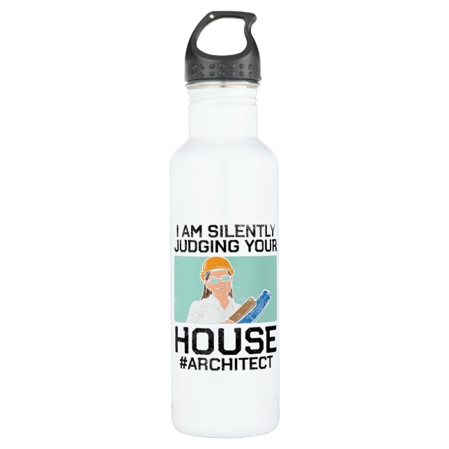 Architect - Judging Your House 710 Ml Water Bottle (Front)