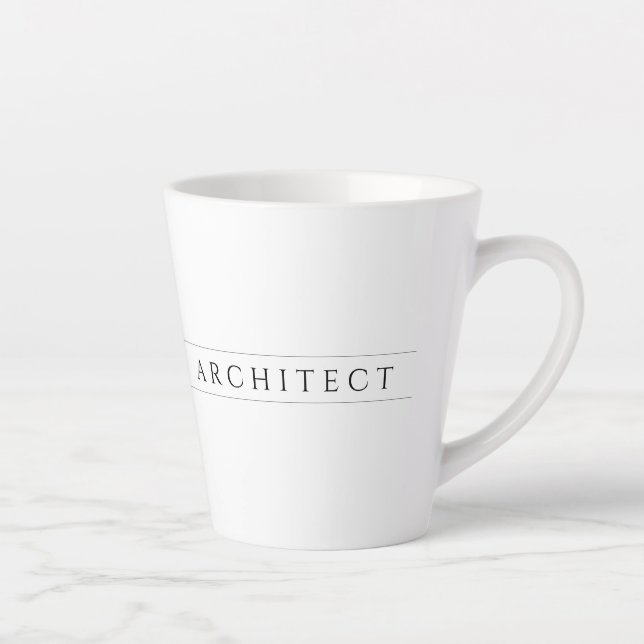 ARCHITECT Latte Mug / Black (Right)