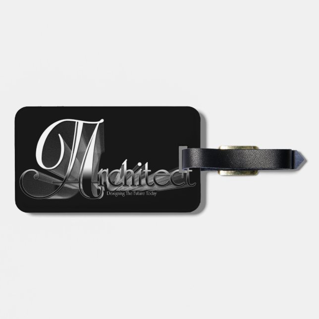 Architect Luggage Tag (Back Horizontal)