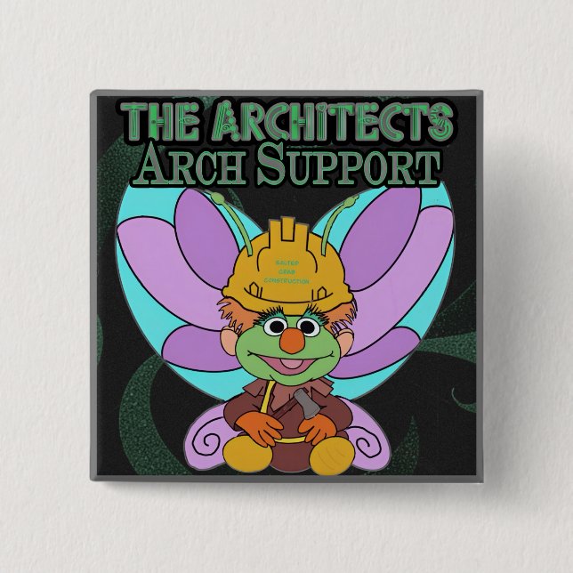 Architect Magnet 2024 15 Cm Square Badge (Front)
