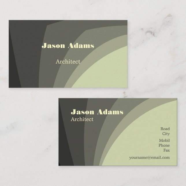 Architect | Modern Business Card (Front/Back)
